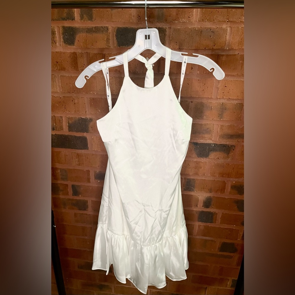 NWT Jules & Cleo White Halter Dress